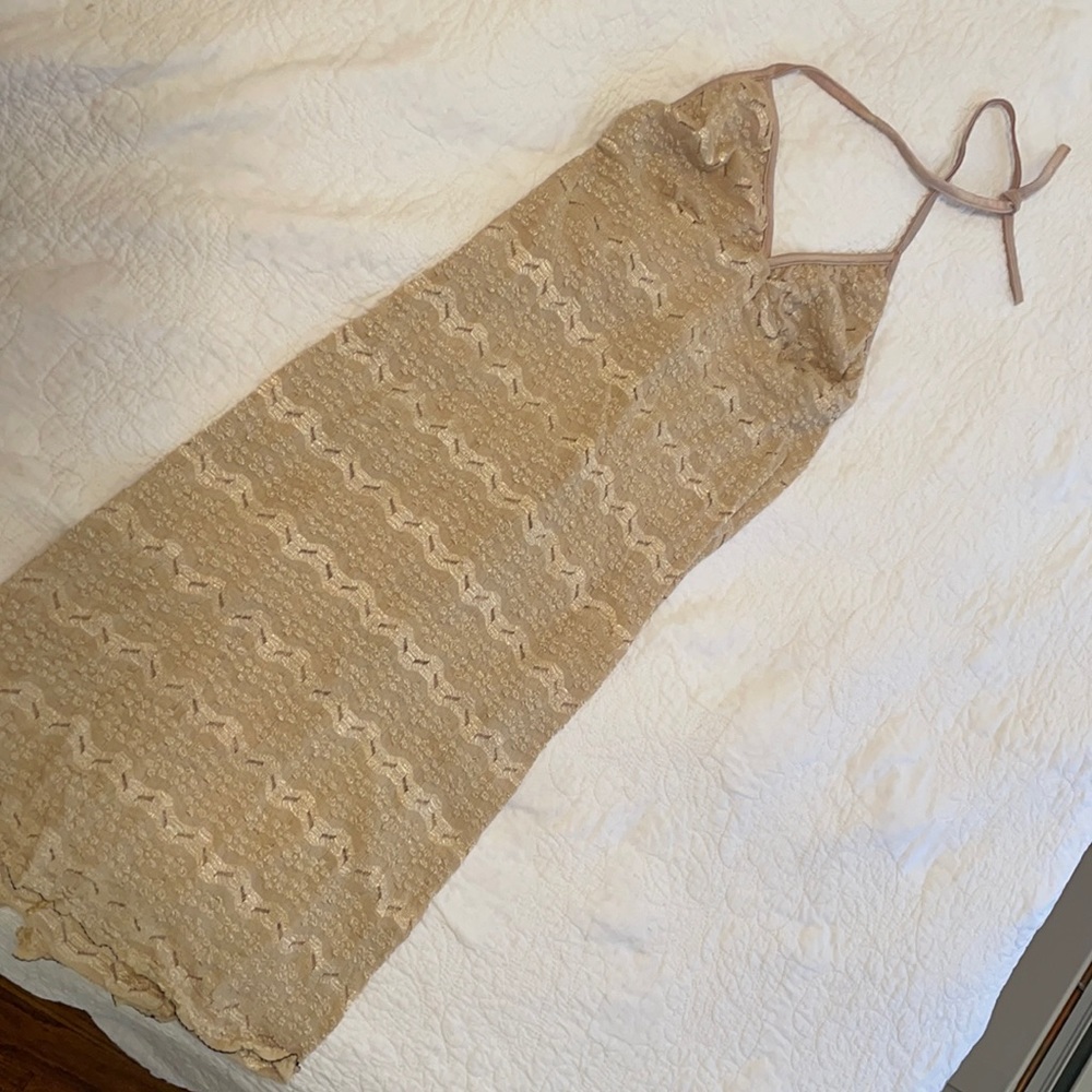 Midi cream color dress